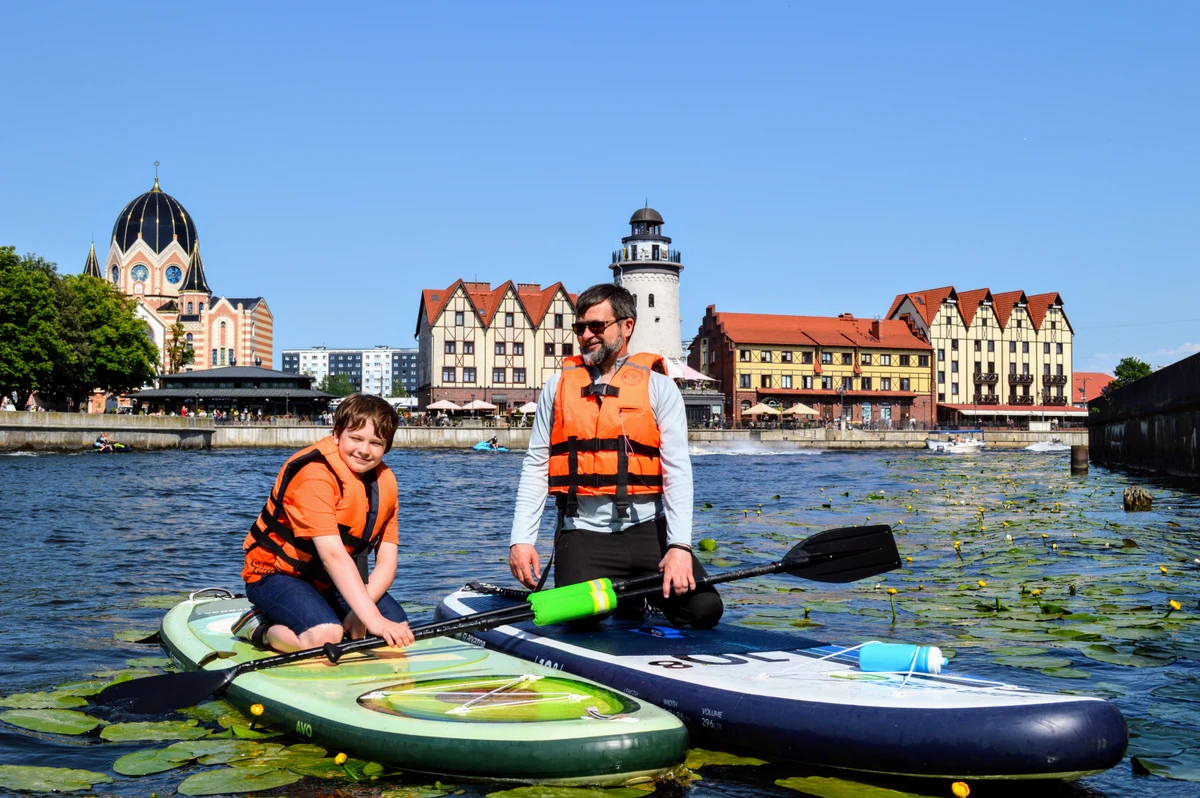 Сап-прогулка по реке Преголе в Калининграде — фото 8